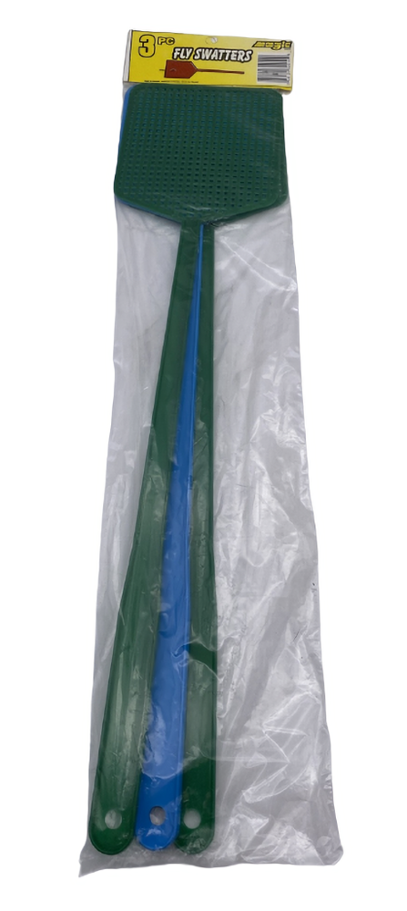 3 Pack Heavy Duty Fly Swatter Pack Plastic Bug Mosquito Insect Wasp Killer