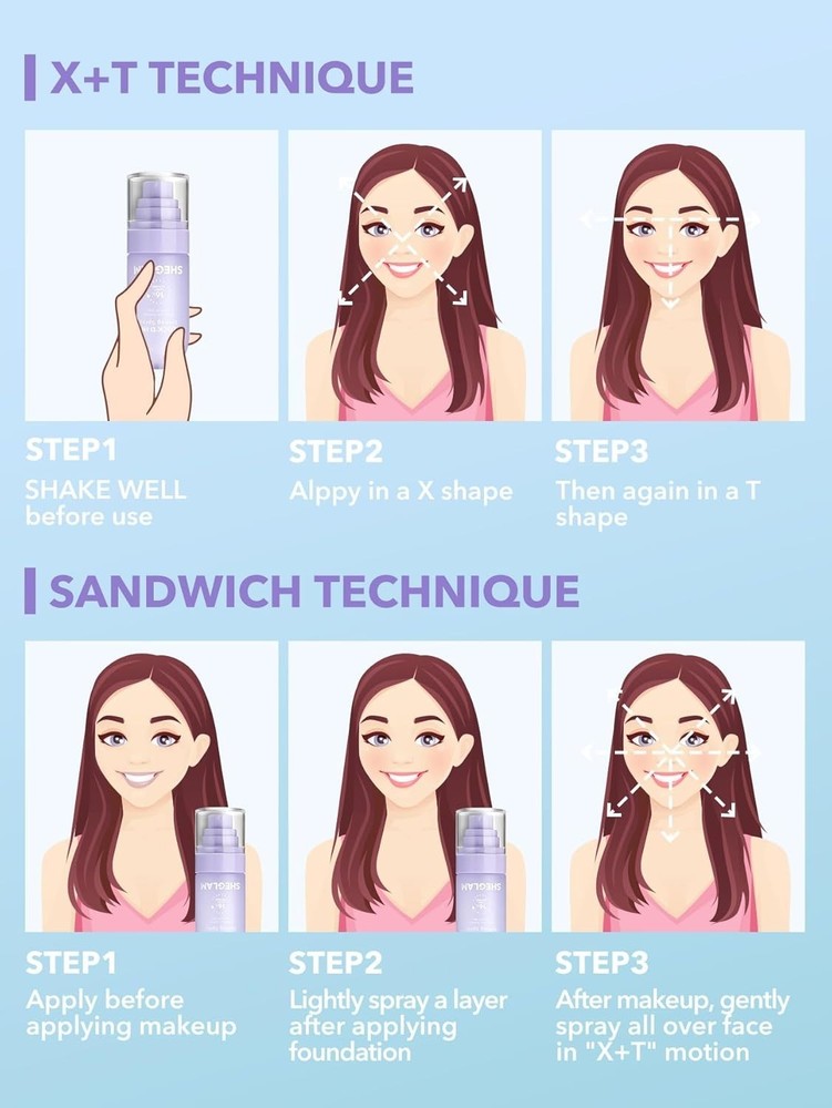 SHEGLAM Lock'D in Setting Spray Mattifying Effect Quick-Drying Long Lasting Make