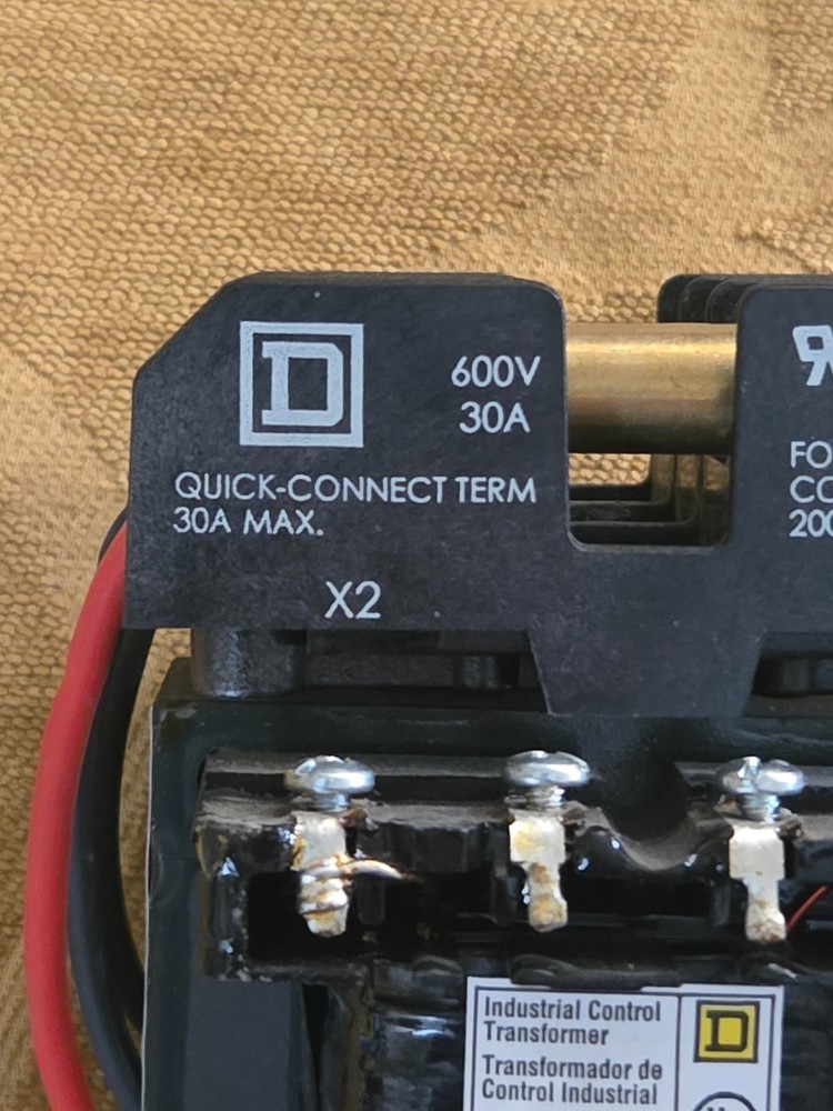 Square D Quick Connect Terminal Transformer LR21455