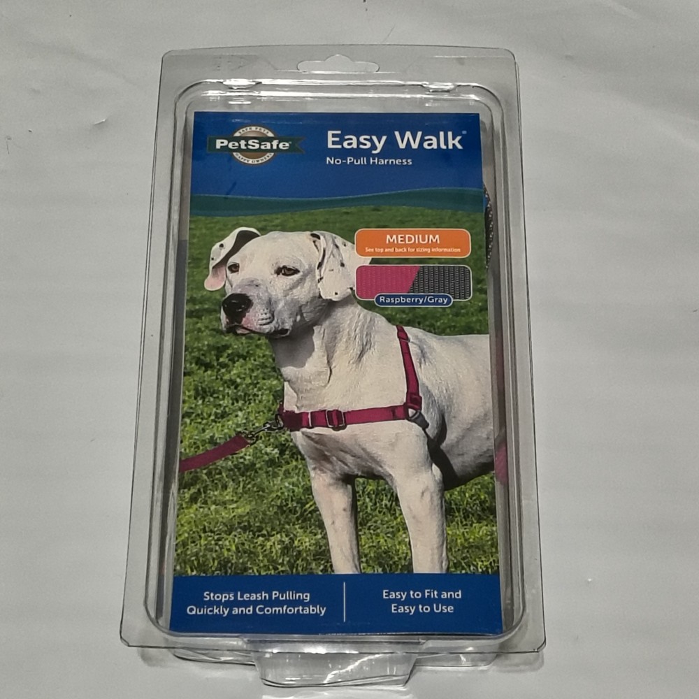 PetSafe Easy Walk No-Pull Harness-Size Medium 25-50lb-Pink-New