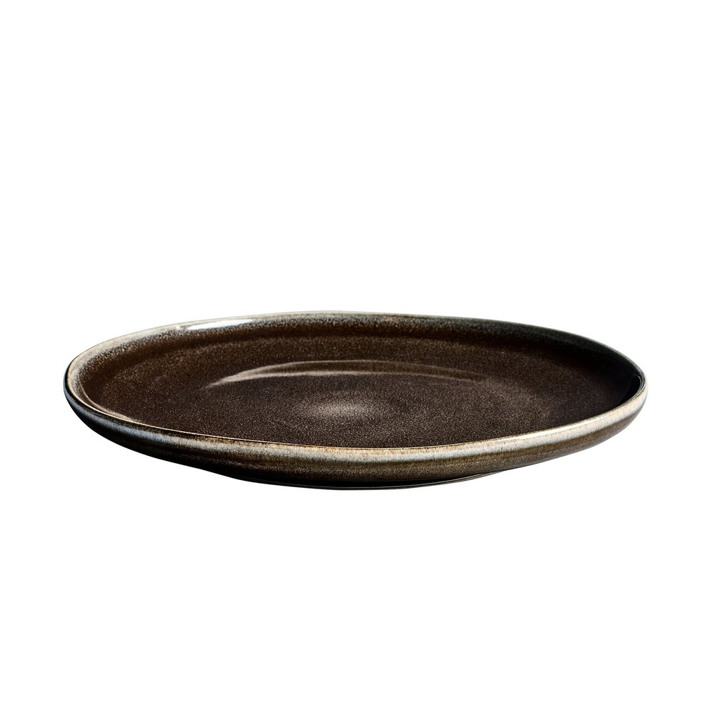 12-Piece Stoneware Dinnerware Set, Gray