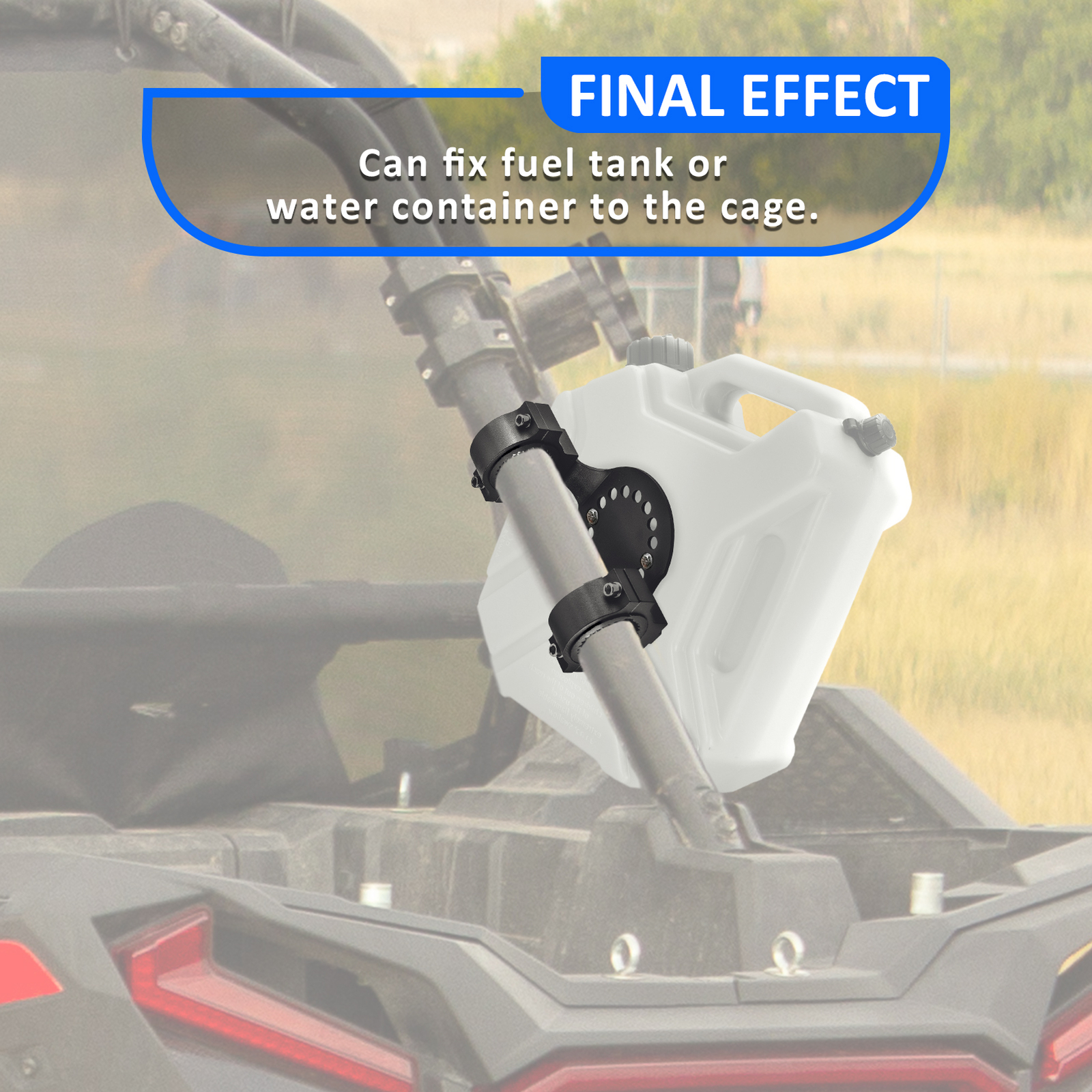 Gas Can Mount Gas Tank Cans Holder For Polaris RZR Can Am Maverick X3 UTV ATV