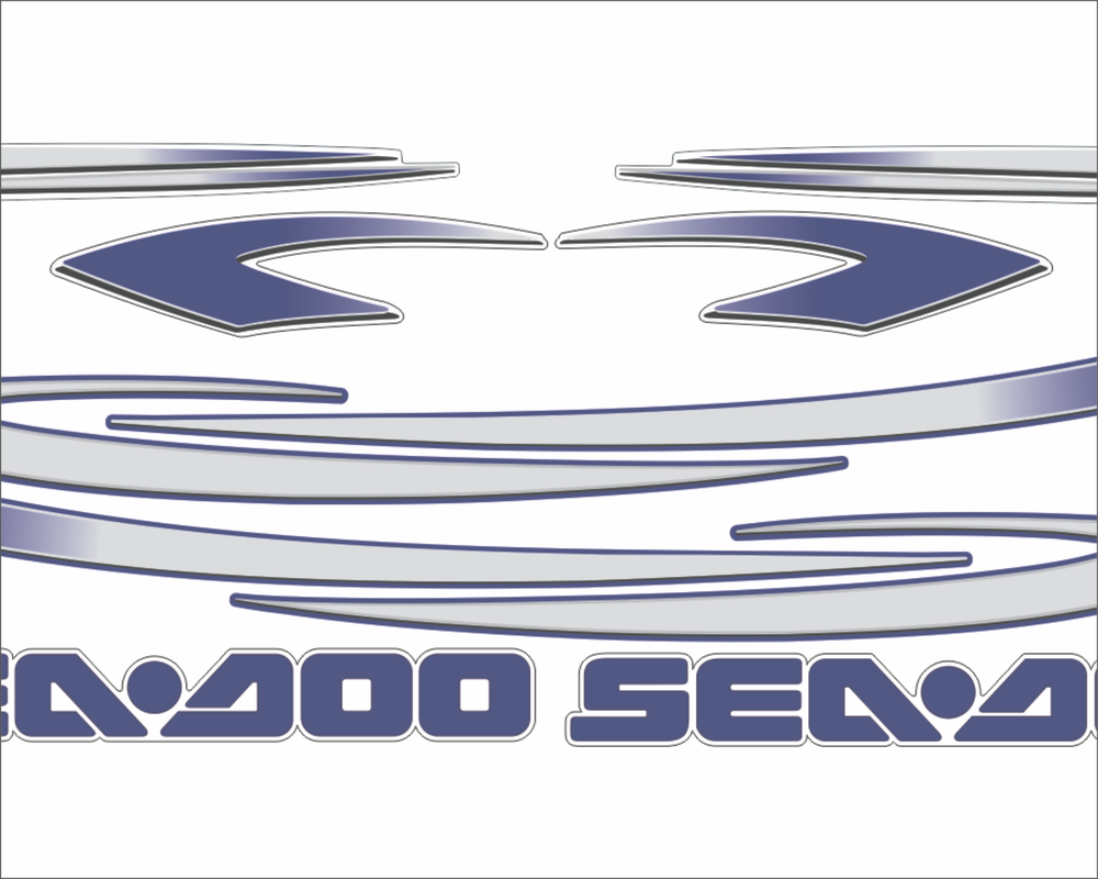 SEADOO GTX 2001 Graphics / Decal / Sticker Kit