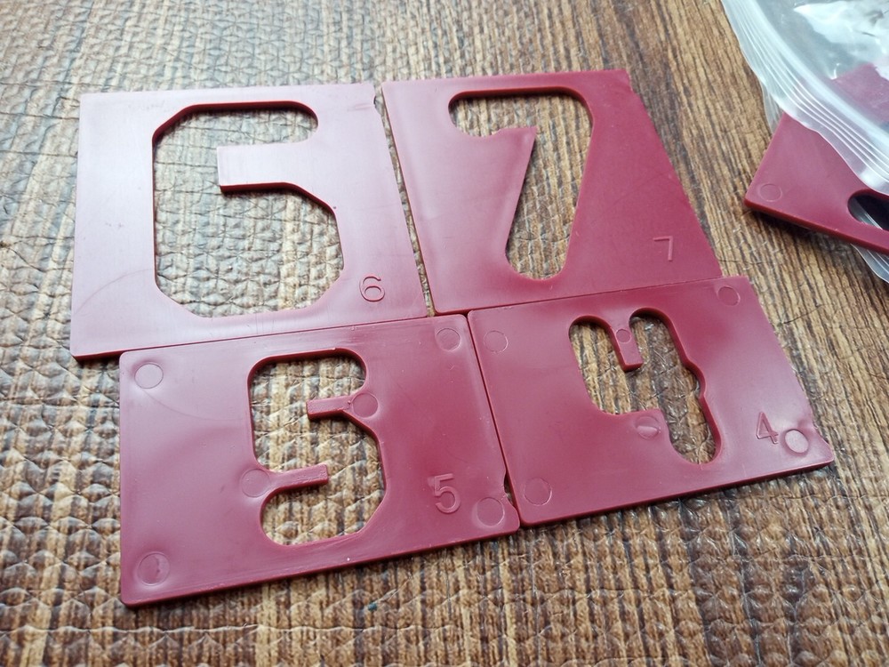 Character Template Set for Sign Making System Letter & Number Set