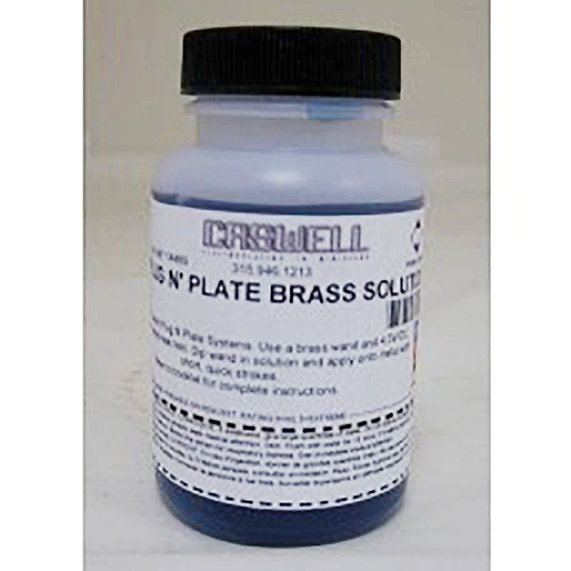 1 Quart Plug N Plate Brass Brush Metal Plating Solution (Refill)