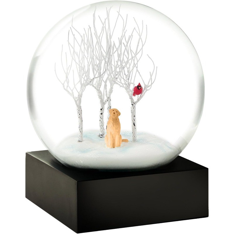 Lab in The Woods Cool Snow Globe