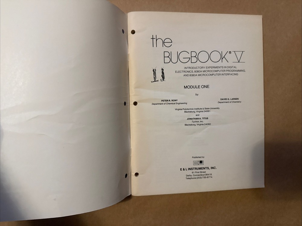 * 1976 The Bugbook V Modules 1 & 2 808a Microcomputer 1st Print