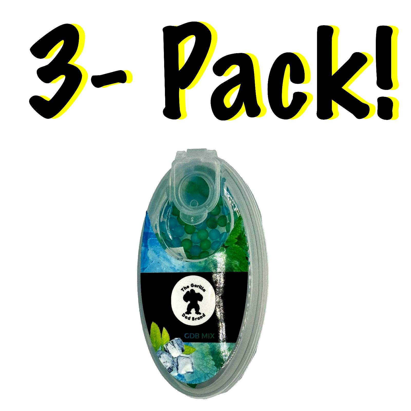 300 Count Signature Fusion Burst Beads - Mixed Blue Menthol & Green Mint DIY