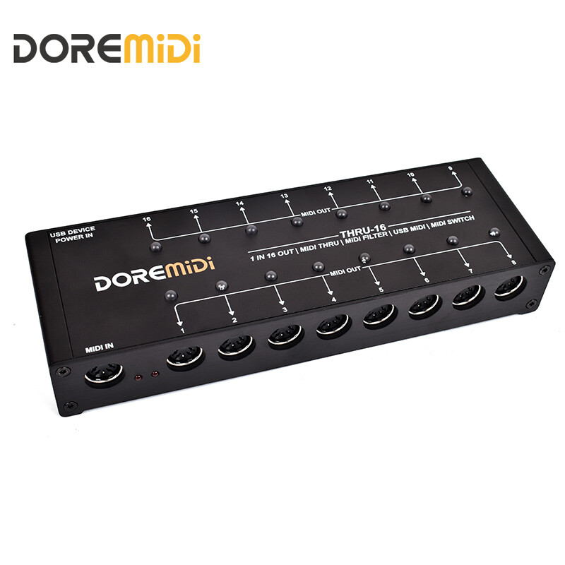 DOREMiDi MIDI THRU-16 Box Filter and Switch Controller