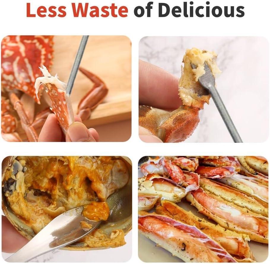 Crab Crackers and Tools Multifunctional Leg Efficient Lobster Sturdy Seafood Set