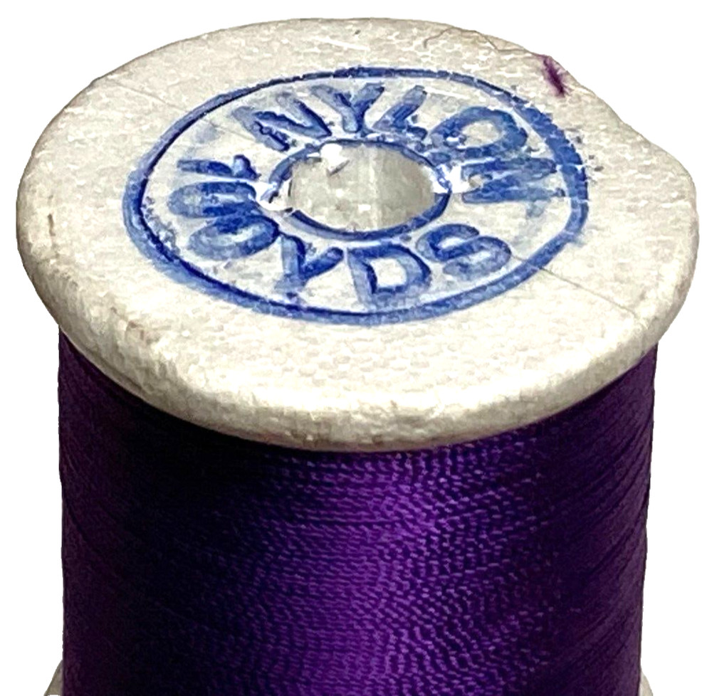 Gudebrod Nylon Thread Type D Purple 100-Yard Spool