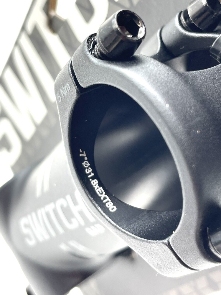 Switch Components Gap Stem 80mm / 31.8 Clamp / 1-1/8” Steerer / -7 Degree