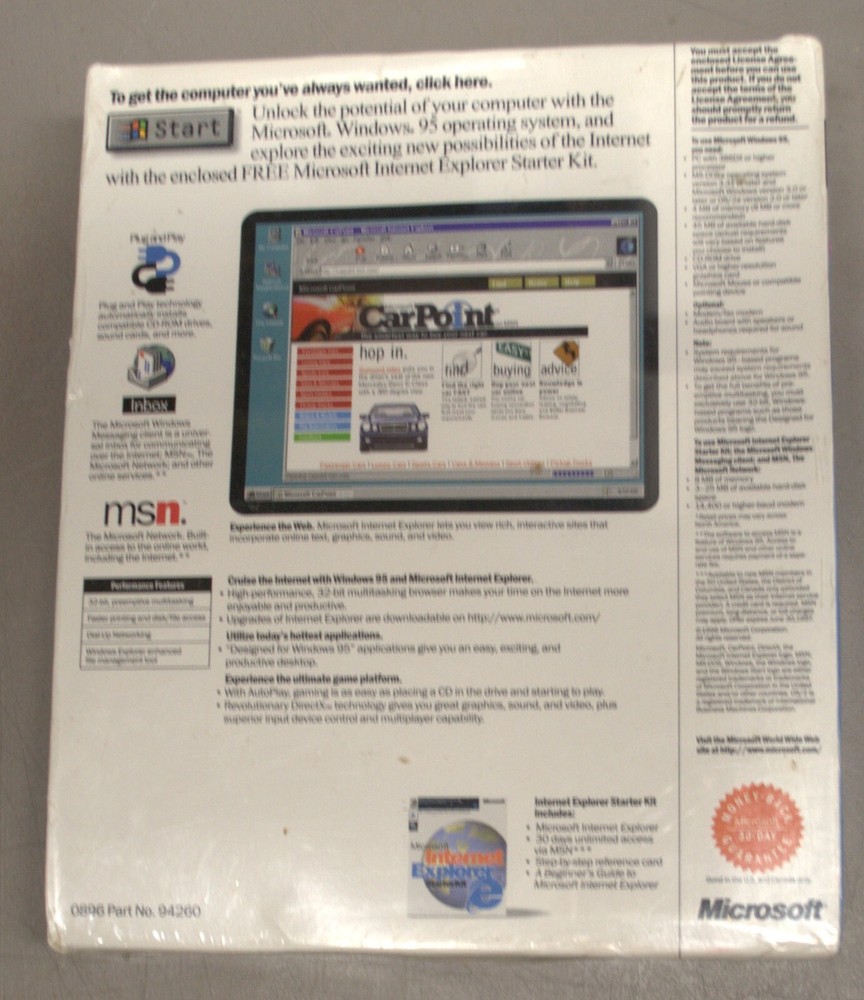 Microsoft WINDOWS 95 *NIB Unopened!*