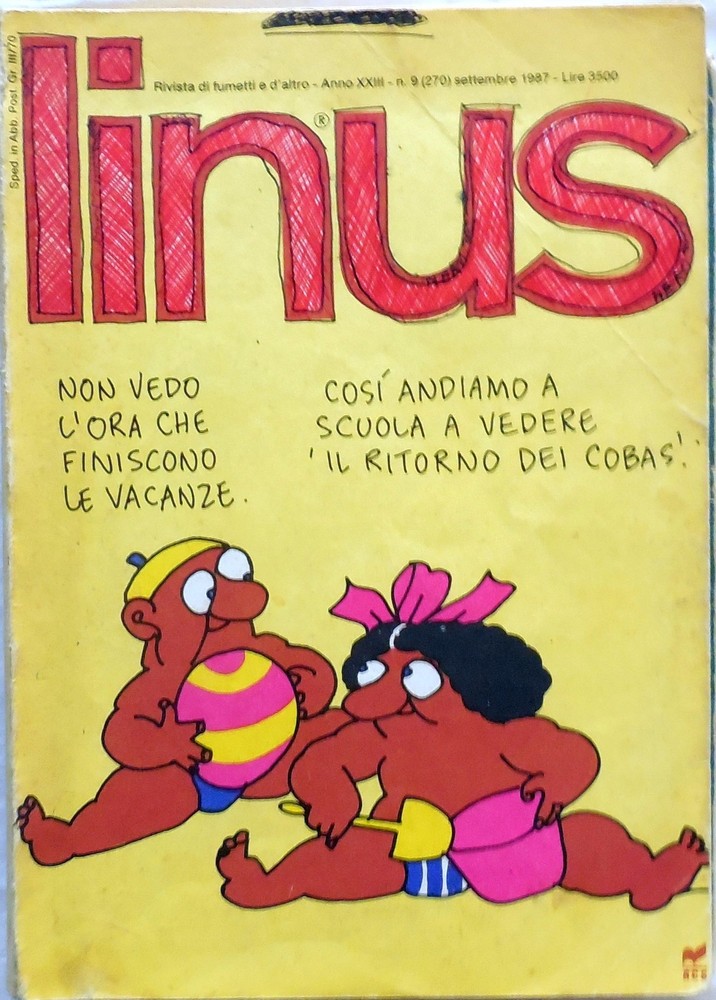 LINUS COMIC MAGAZINE N.9 1987