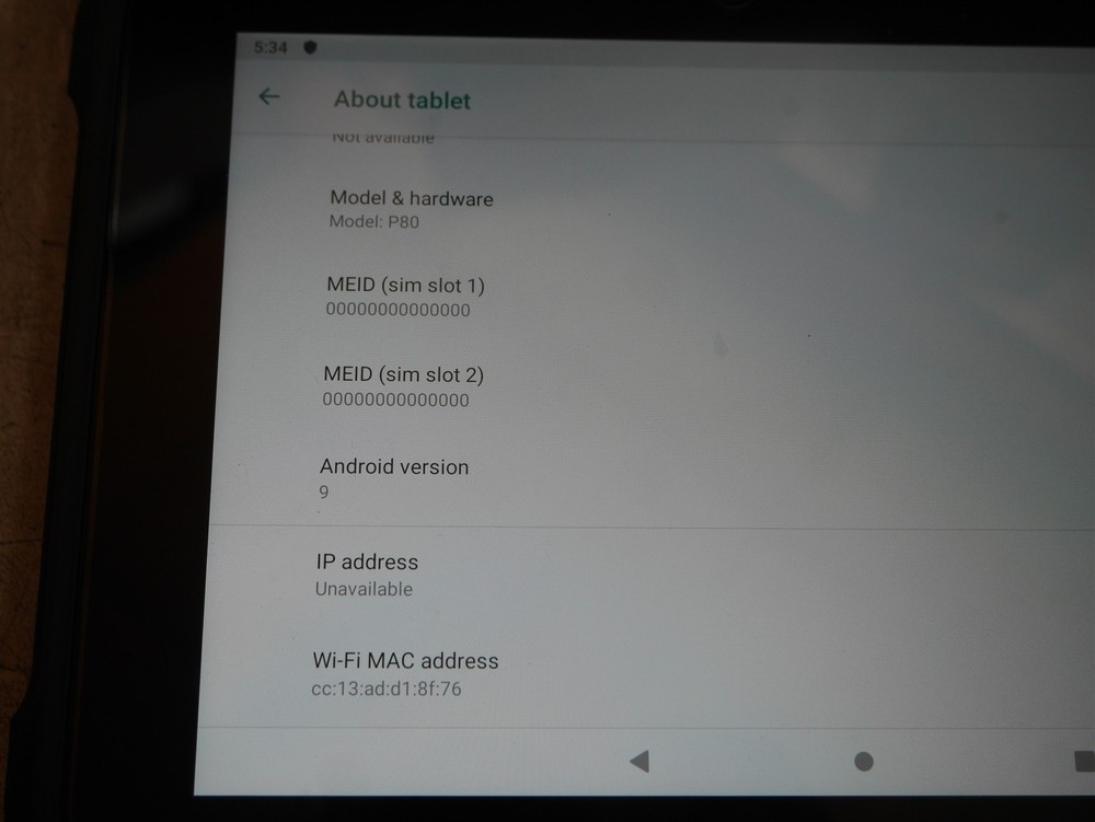 Chainway P80 Rugged Android Barcode Scanner Tablet Factory Reset