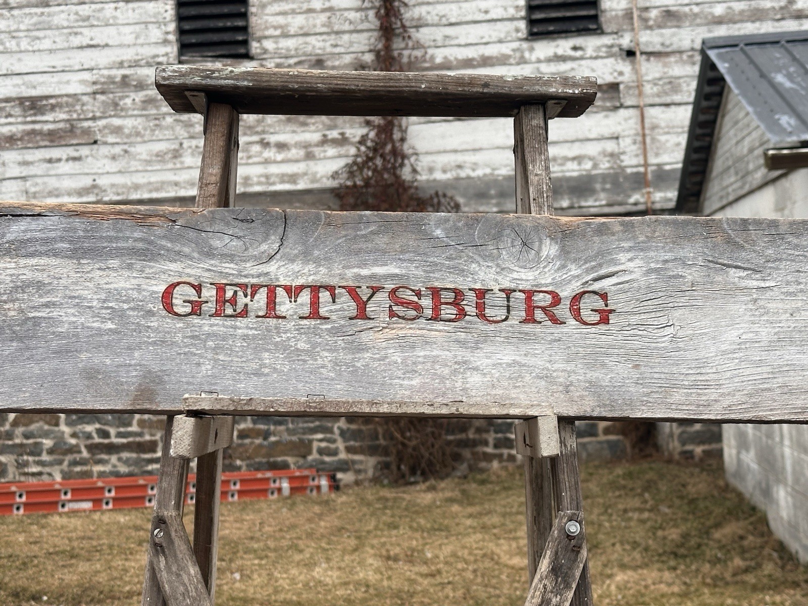 Gettysburg CIVIL WAR ERA Barn WOOD Sign From The Plank Farm
