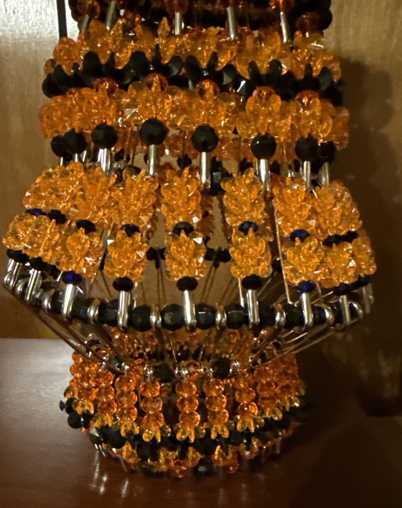 Halloween Orange And Black HANDMADE Tree