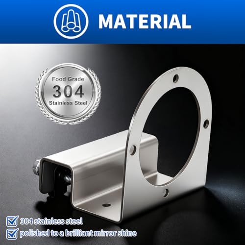 Watermelon Light Bracket Stainless Steel Universal Mount, Angled Straight Down