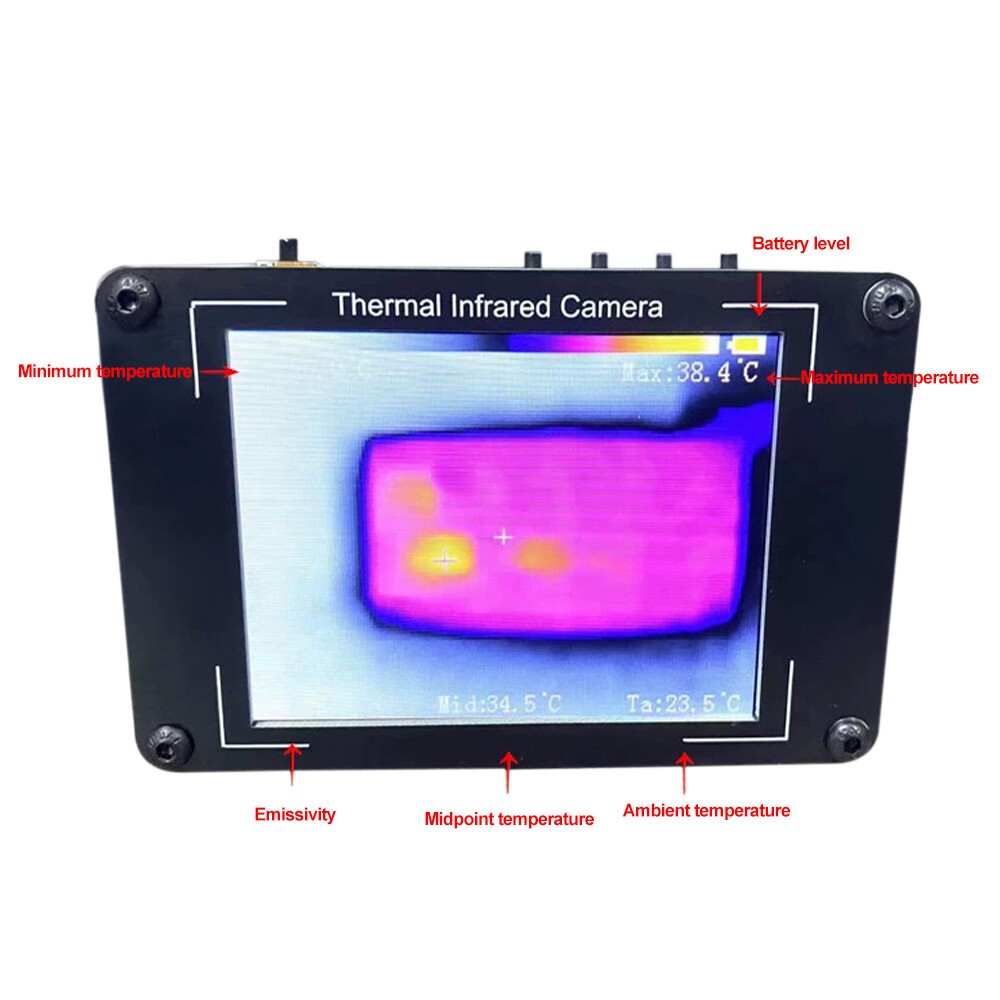 Infrared Thermal Imager Sensor 3.2" LCD IR Thermometer Thermal Imaging Camera
