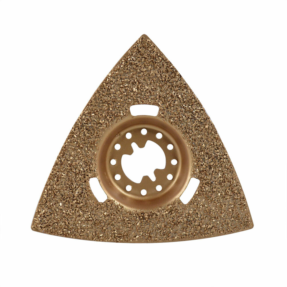 80mm Triangular Carbide RASP, 8mm Offset Mount Fits Fein Multimaster, Rockwell