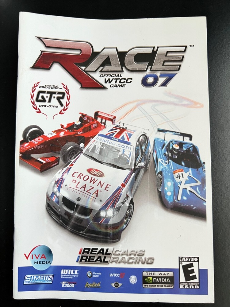 Race 07 WTCC Computer PC Video Game Instruction Booklet Manual Only