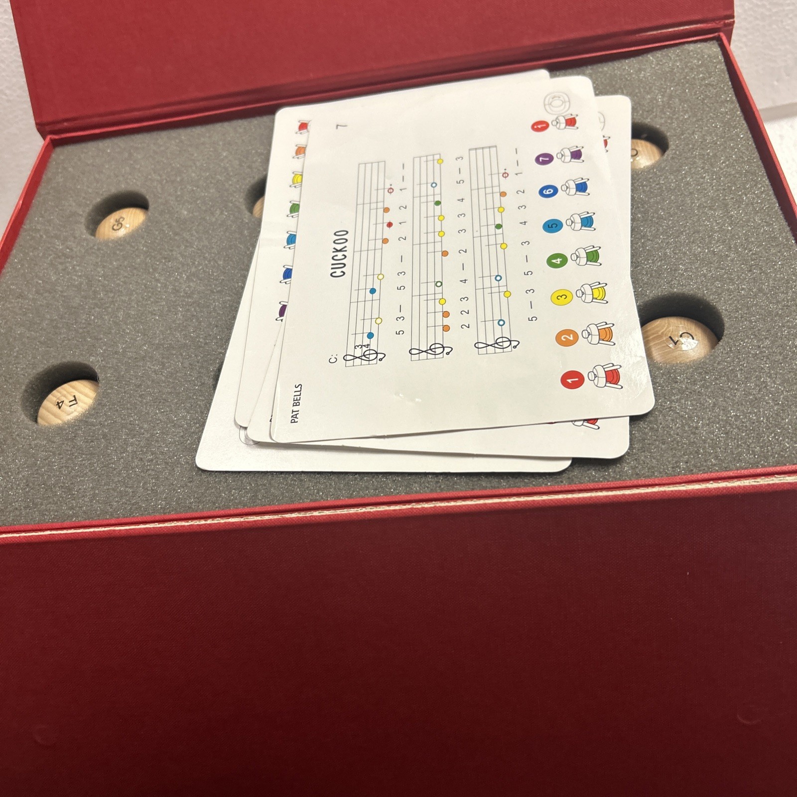 Playme PAT BELLS Musical 8 Bell Set For Visual & Auditory Musical Toy -