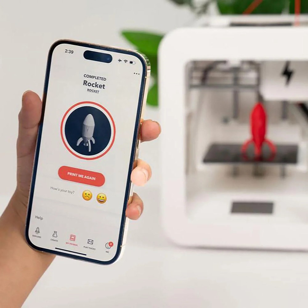 Alpha Two 3D Kid-Friendly Printer and Coconut Printer Food Starter Bundle