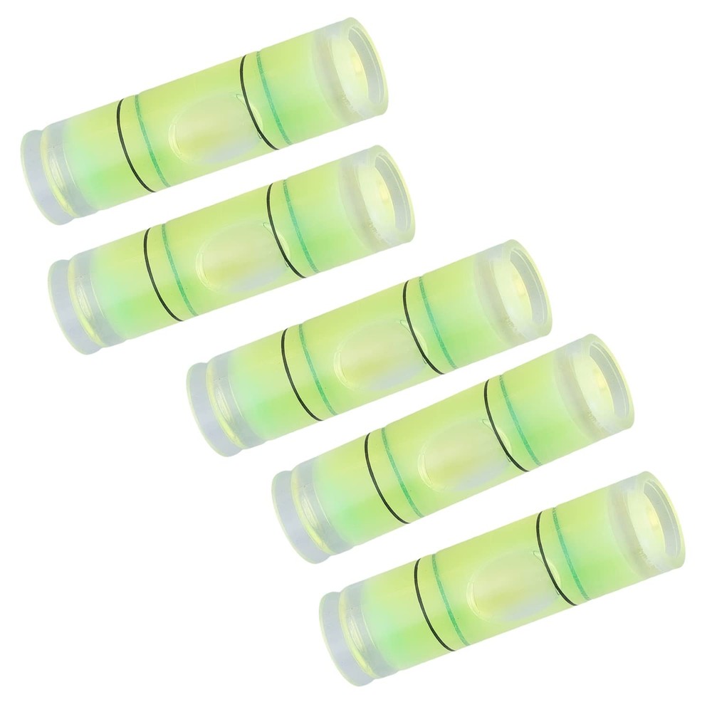 10 Pcs Small Cylindrical Bubble Level Vials, 9.5X34 Mm