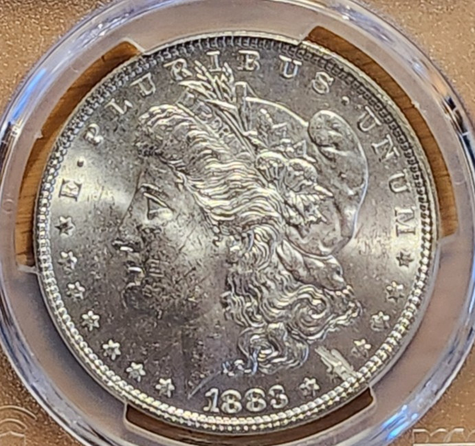 1883 PCGS MS62 MORGAN 90% SILVER