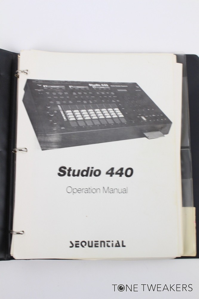 Sequential Circuits Studio 440 Operation Manual Sampler VINTAGE SYNTH DEALER