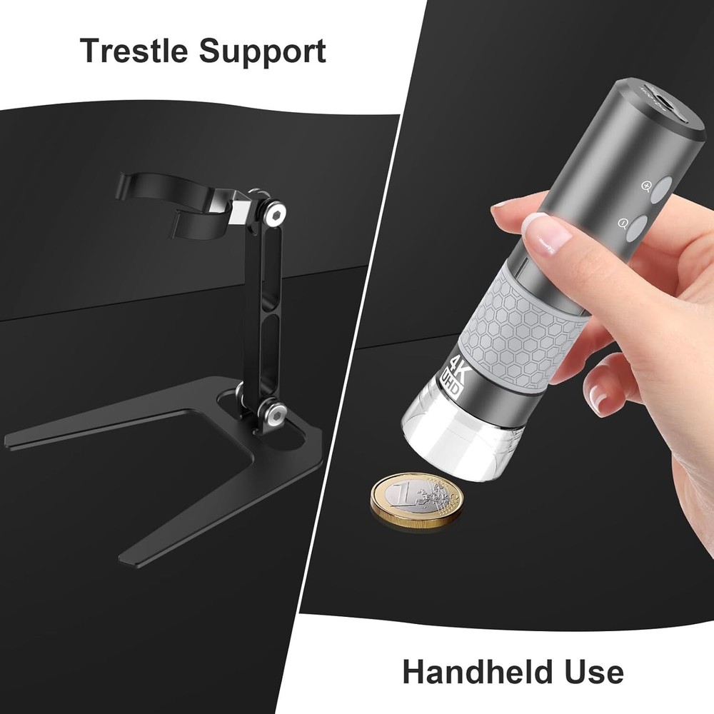 HD Wi-Fi Wireless Digital Microscope Camera Magnifier, Compatible for iPhone,...