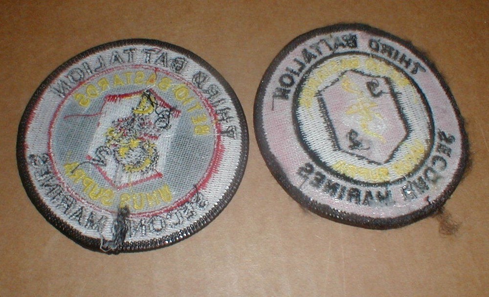 Third Battalion Second Marines VTG Hat Jacket Patch Lot Unused Marine Corps