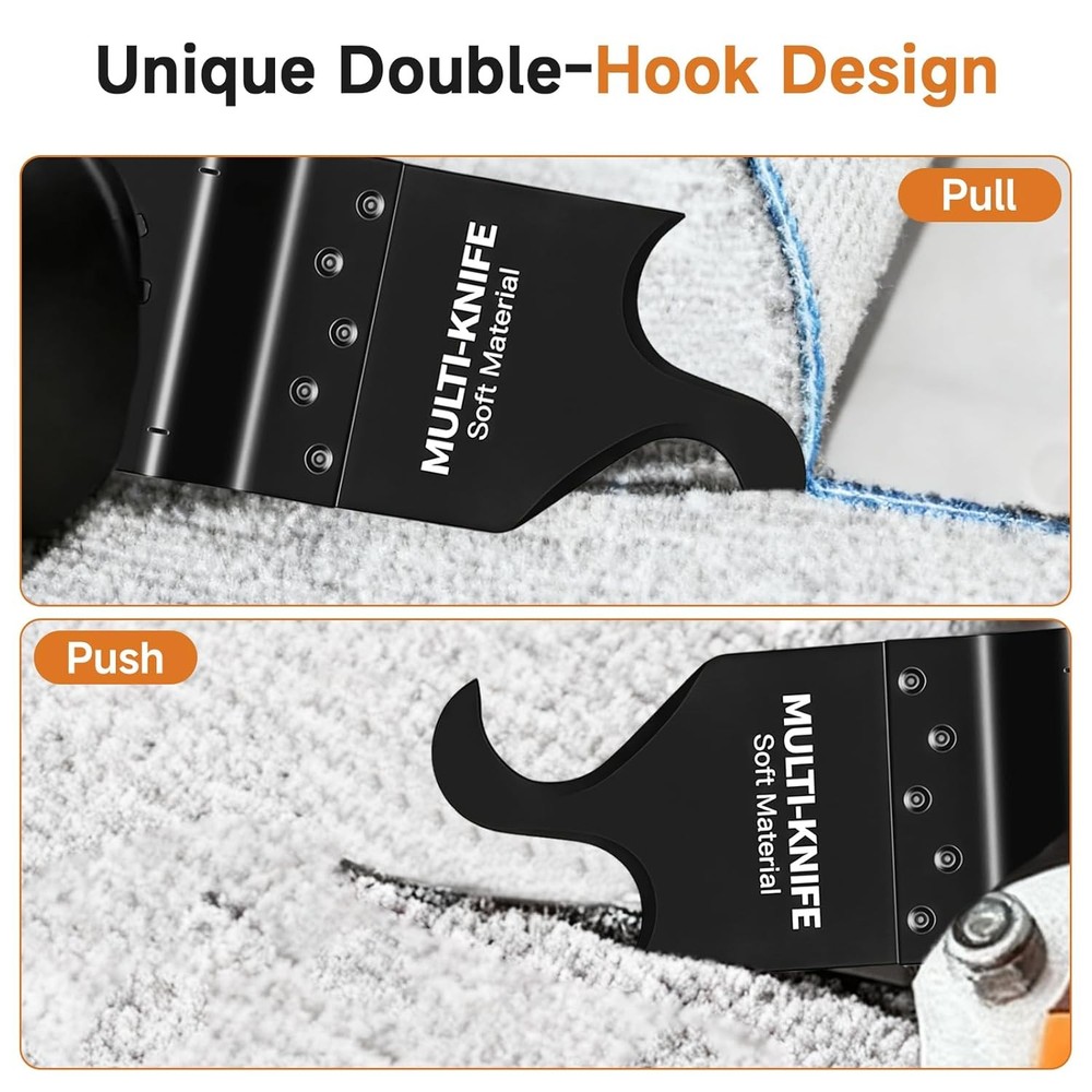 Oscillating Multi Tool Hook Knife Blade 3 Pack Roofing Soft Material Cutting