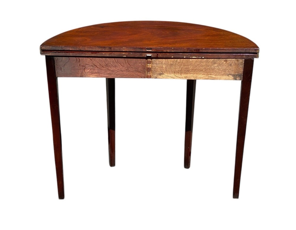 Antique Hepplewhite Mahogany Card Table / Console Table