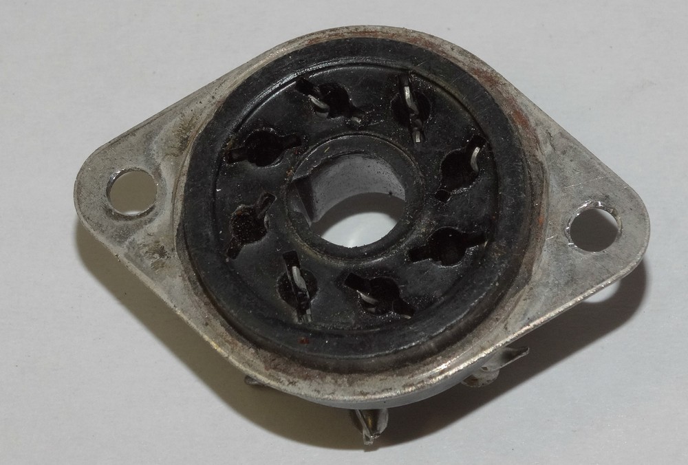 1-Vintage 8-Pin Female Amphenol Plug Hammond Baldwin-Other - Flush/Panel Mount