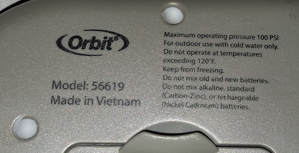 Orbit Programmable 56619 Lawn Garden Automatic Aqua Water Timer Digital 1 Hose