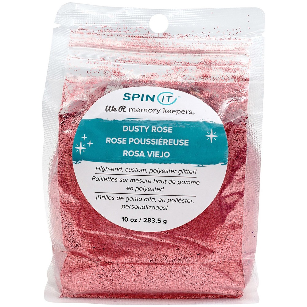 We R Spin It Fine Glitter 10oz-Dusty Rose - 2 Pack