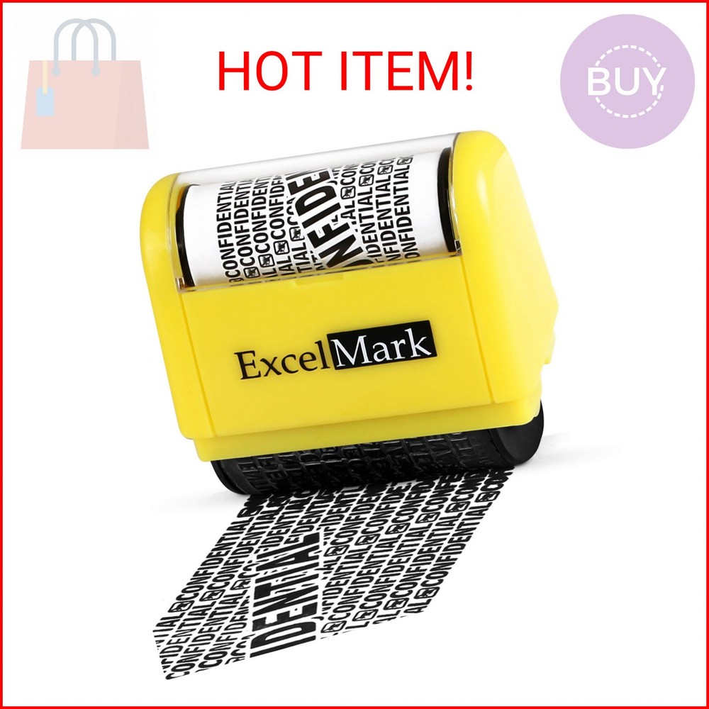 ExcelMark Rolling Identity Theft Stamp (Large)