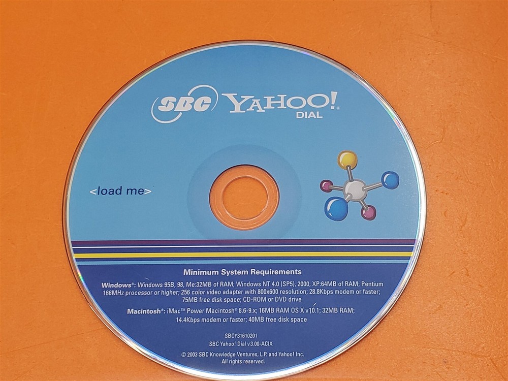 ⭐️⭐️⭐️⭐️⭐️ SBC Yahoo! Dial Disc Only