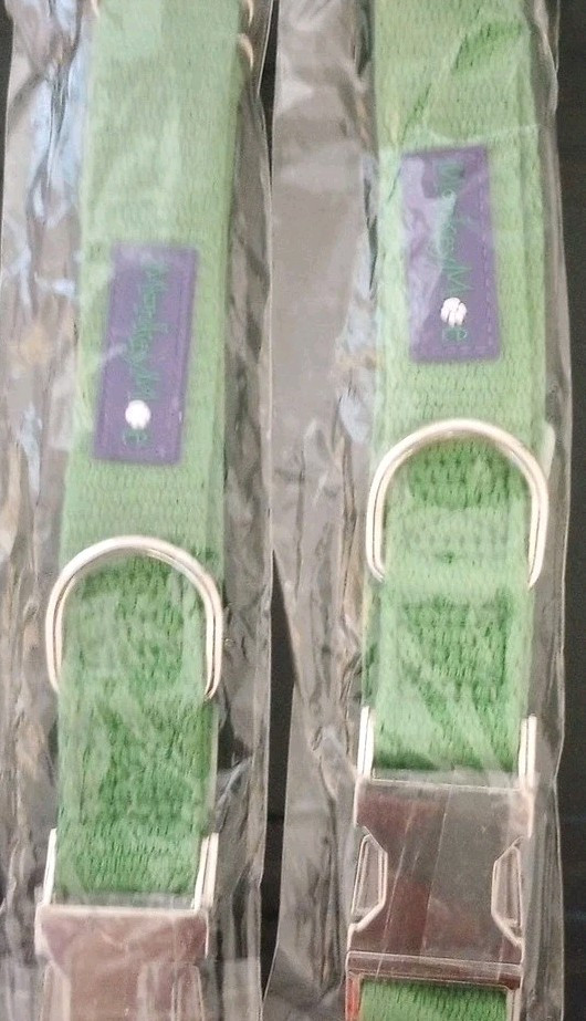 2 Dog Collars Heavy Duty Medium Adjustable Quick Release Durable Non Allergenic