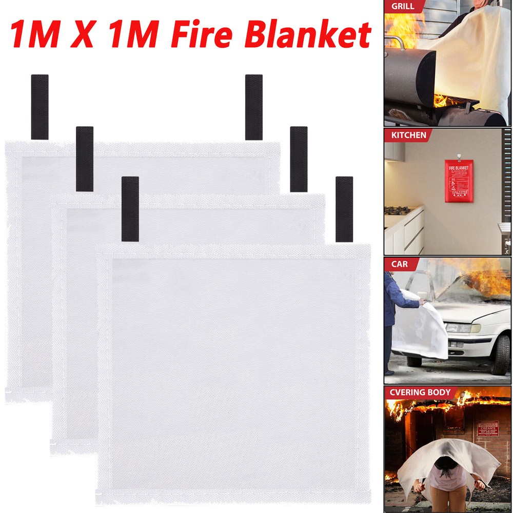 Blanket Fireproof Large Fire For Home Kitchen Office Caravan Emergency Safety