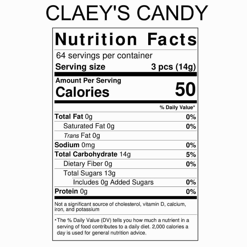 Claey's Sanded Sugar Hard Candy 2-Lbs Horehound Drops (C-12)