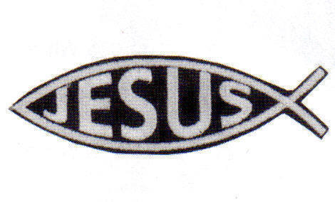 JESUS FISH PATCH PT407