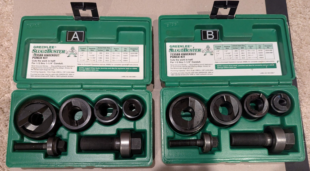 Greenlee 7235BB Slug Buster Punch Set