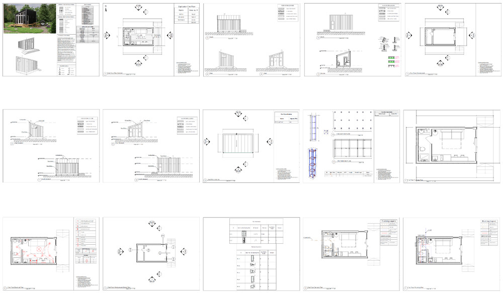 3 Bed, 2 Bath Architectural Build Plans PDF Download