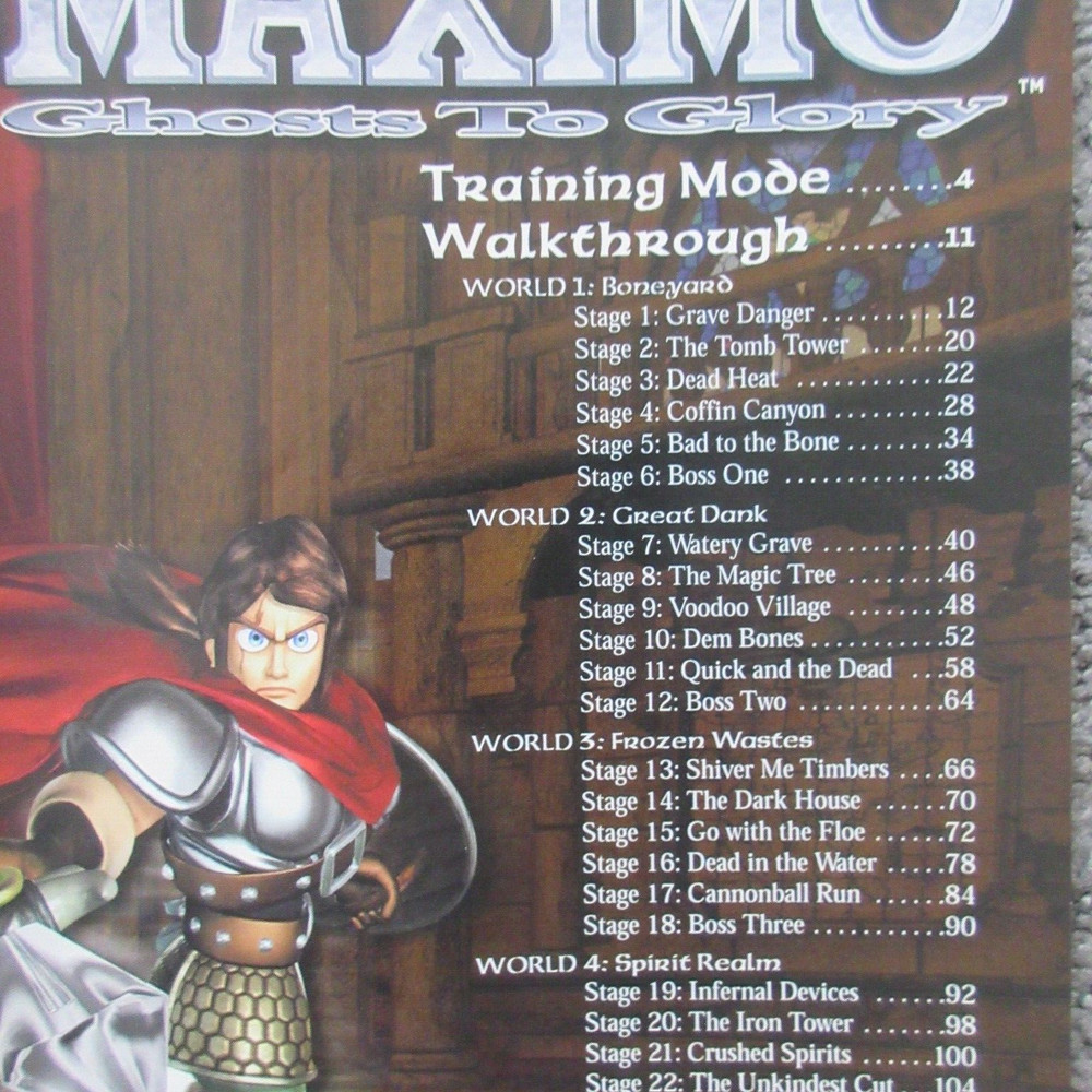 VTG NM 2000 Y2K VERSUS STRATEGY GUIDE MAXIMO GHOSTS GLORY PS2 XBOX CAPCOM