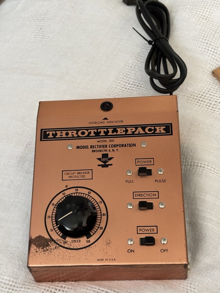MRC Throttle Pack HO Train Control Model 500 - TESTED WORKS