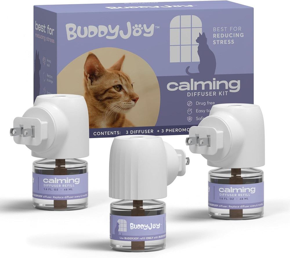 Cat Calming Diffuser Refills – Long-Lasting 30-Day Formula, Cat Pheromones Calmi