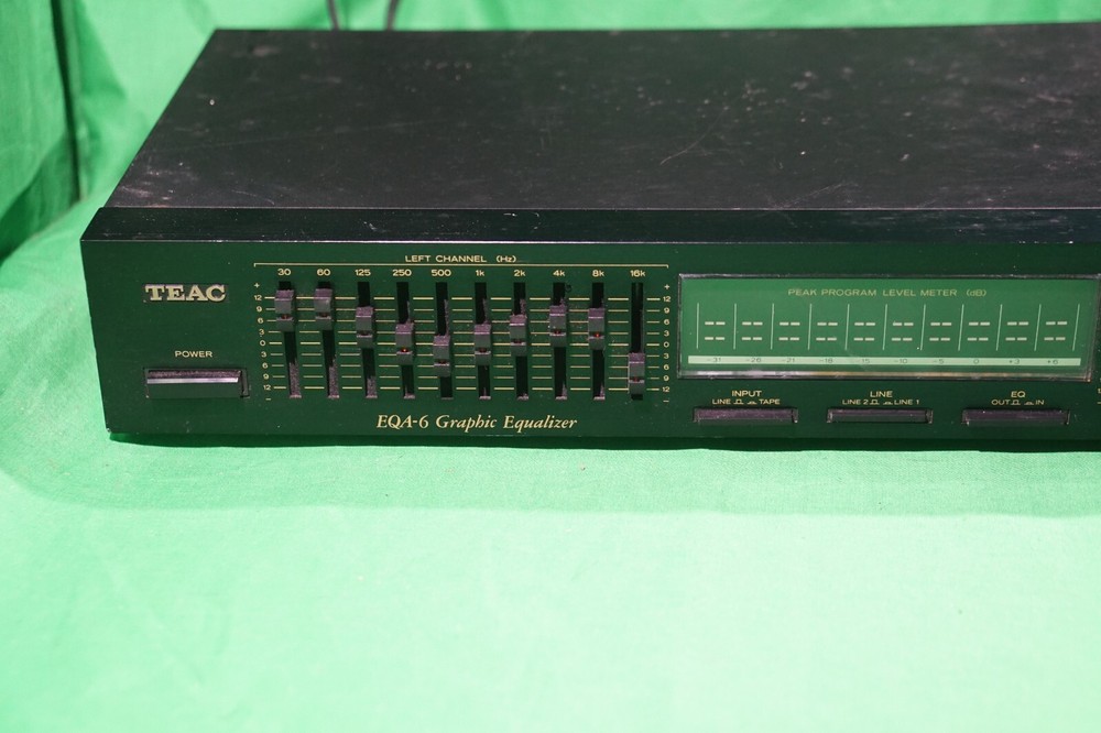 TEAC EQA-6 EQ Graphic Equalizer LED Lighted 10 Band