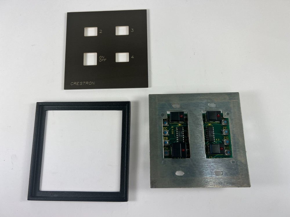 Crestron 4-Button Keypad Switch – Bronze with Bezel and LEDs